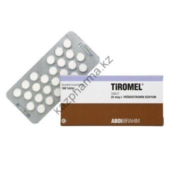 Лиотиронин Tiromel 1 таблетка 25мкг (100 таблеток) Бишкек