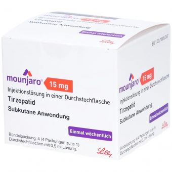 Mounjaro (Tirzepatide) раствор для п/к введ. 4 флакона 0,5 мл по 15 мг Бишкек