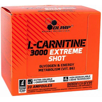 L- Карнитин Olimp L-Carnitine 3000 Extreme Shot (20 ампул по 25мл) - Бишкек